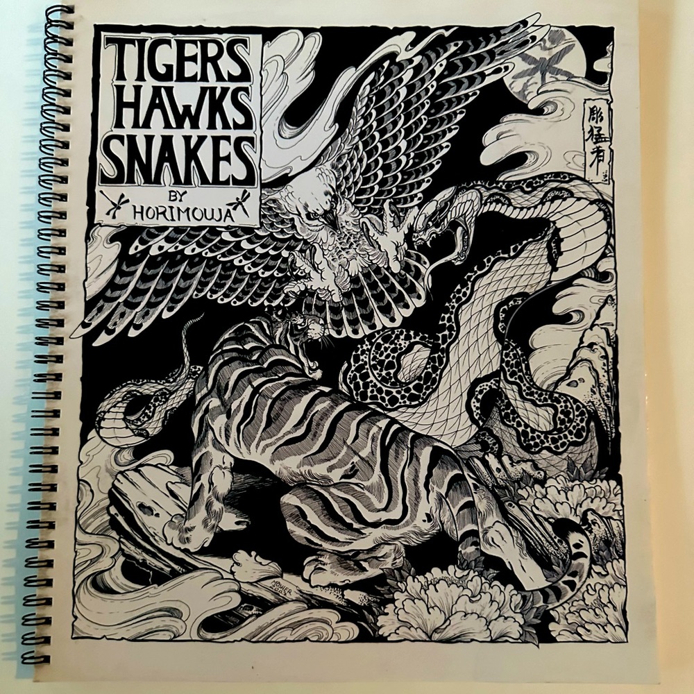 Tigers, Hawks, Snakes by Horimouja 2007 .. Father’s Day Gift!